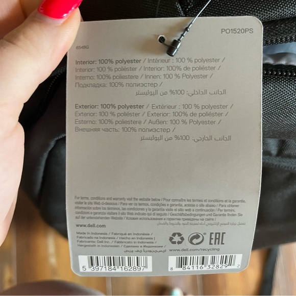 NWT Pro Slim 15 Dell black backpack - Picture 2 of 6